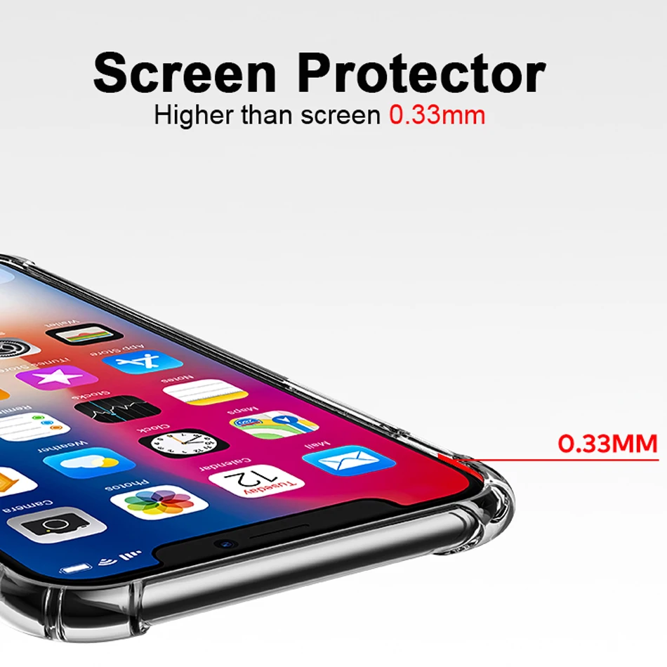 KOLPLER Airbag тонкий мягкий ТПУ прозрачный чехол для телефона Apple iphone X iPhone кристально