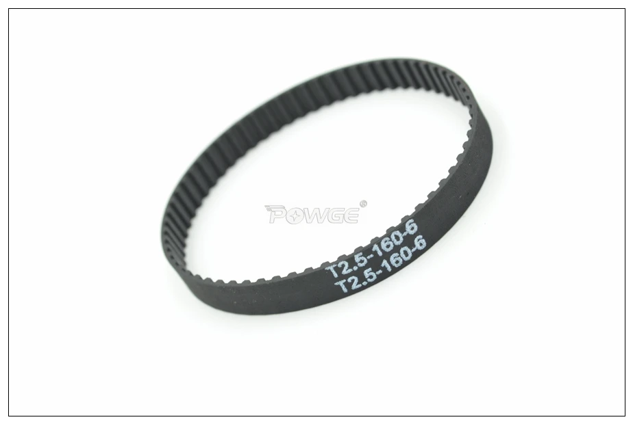 Powge 160 T2.5 Ремень синхронный ширина 6 мм Периметр 162,50 мм Зубья 64 65 Резиновая шкив 10 штук в замкнутом цикле