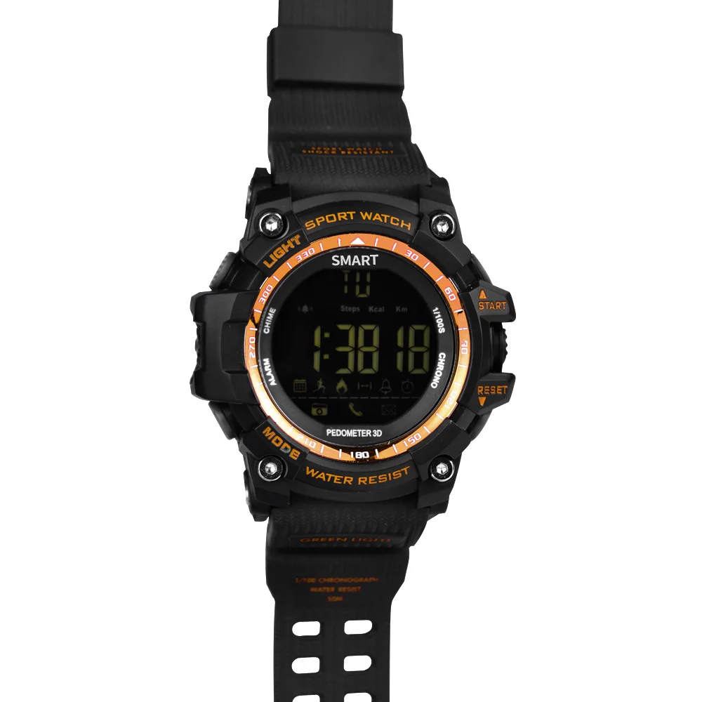 Smartch EX16 Waterproof IP67 Smart Watch Sports Bluetooth 4.0 Remote Camera 24 hours real-time sport monitoring For IOS Android |
