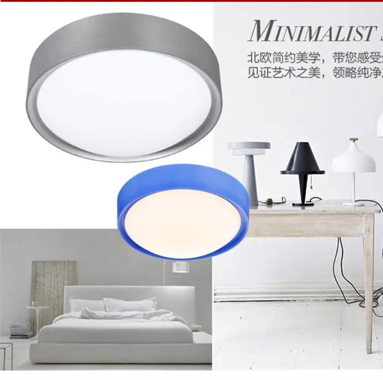 Круглый 8 Вт Светодиодная лампа для чтения поверхность потолочный светильник