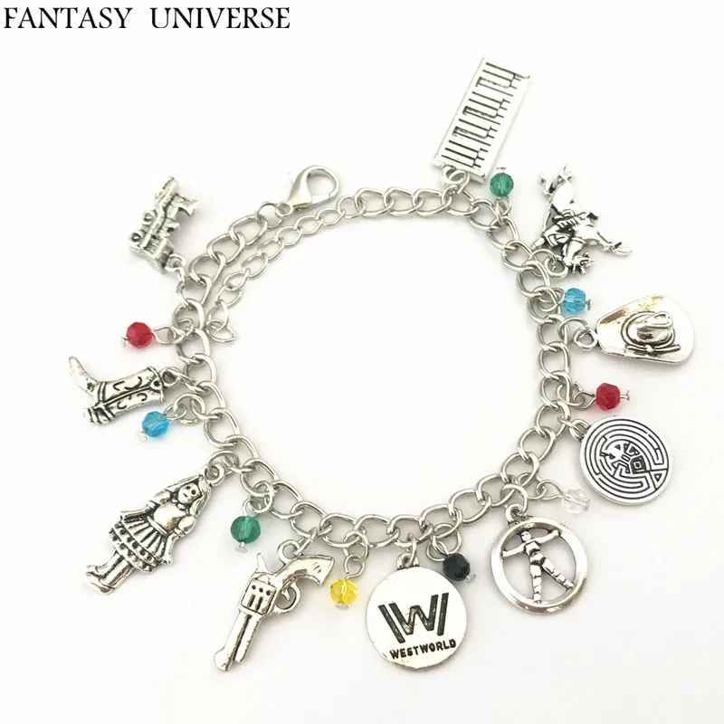 

Фэнтези фильм Вселенная Высокое качество модные ювелирные изделия Косплей металлический мультфильм Westworld браслет женщина/девочка/мальчик ...