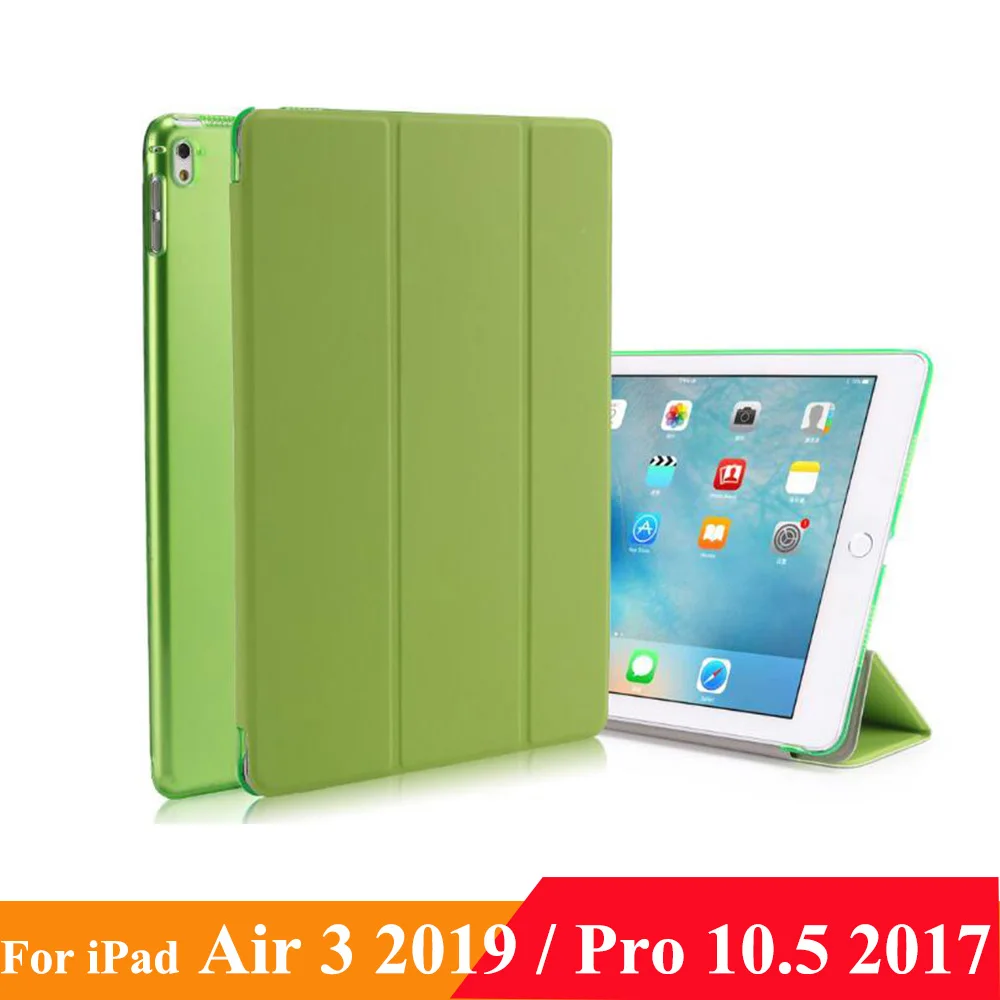 Green Чехол для iPad Air 10,"(3rd Gen) iPad Pro 10,5, легкий тонкий чехол с полупрозрачной задней защитой - Цвет: Green