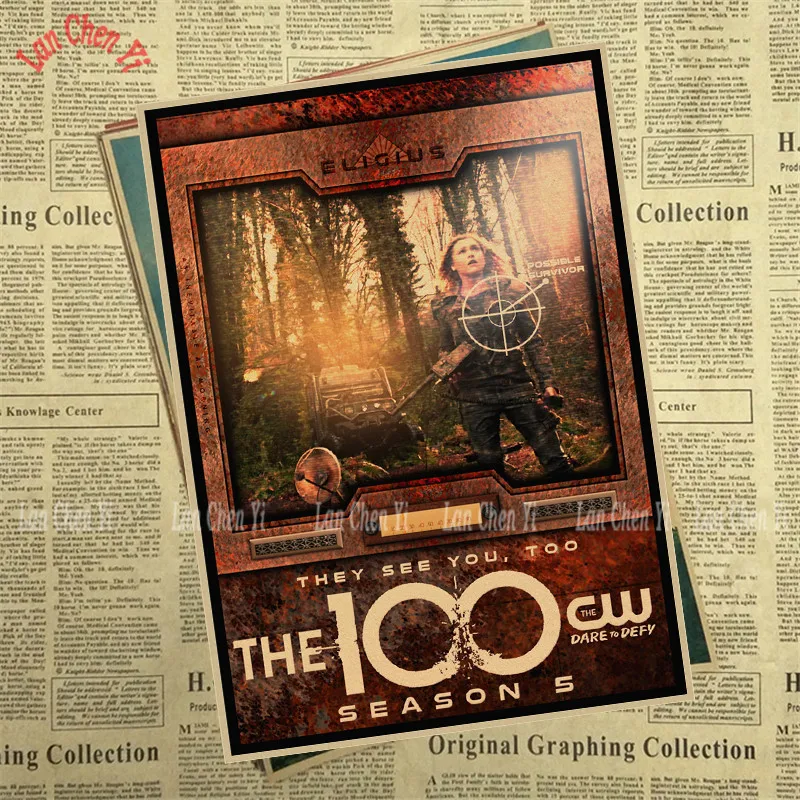 Классический ТВ play 100 крафт-бумага Плакат Бар Кафе Винтаж Высокое качество печать рисунок ядро декоративная живопись