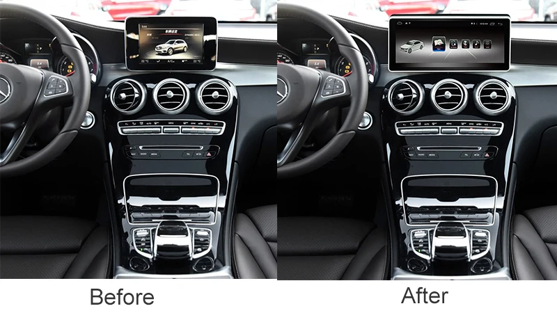 Автомобильный gps навигатор Android 7,1 4G+ 64G для Mercedes Benz C Class до 10,2" экран стерео радио авто мультимедийный плеер