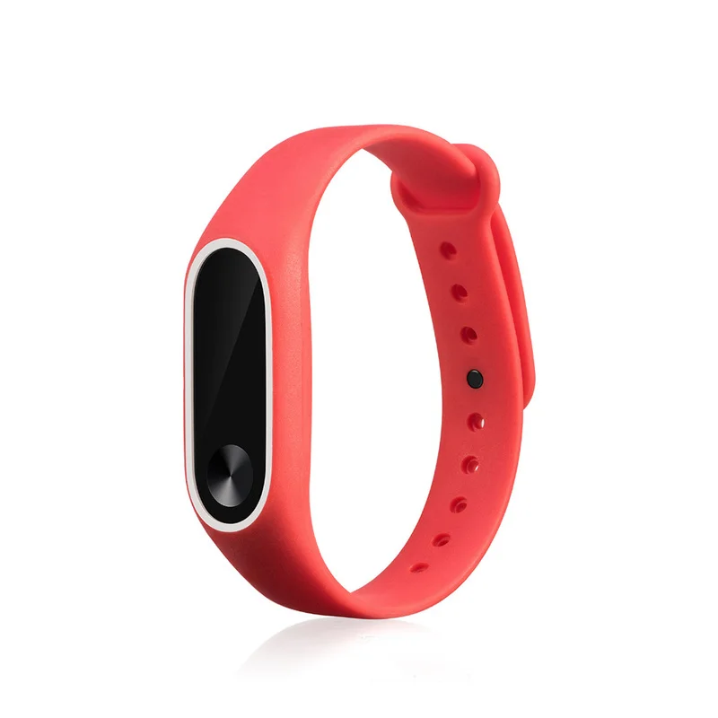 Двойной Цветной ремешок на запястье для Xiaomi Mi Band 2 ремень мягкая замена