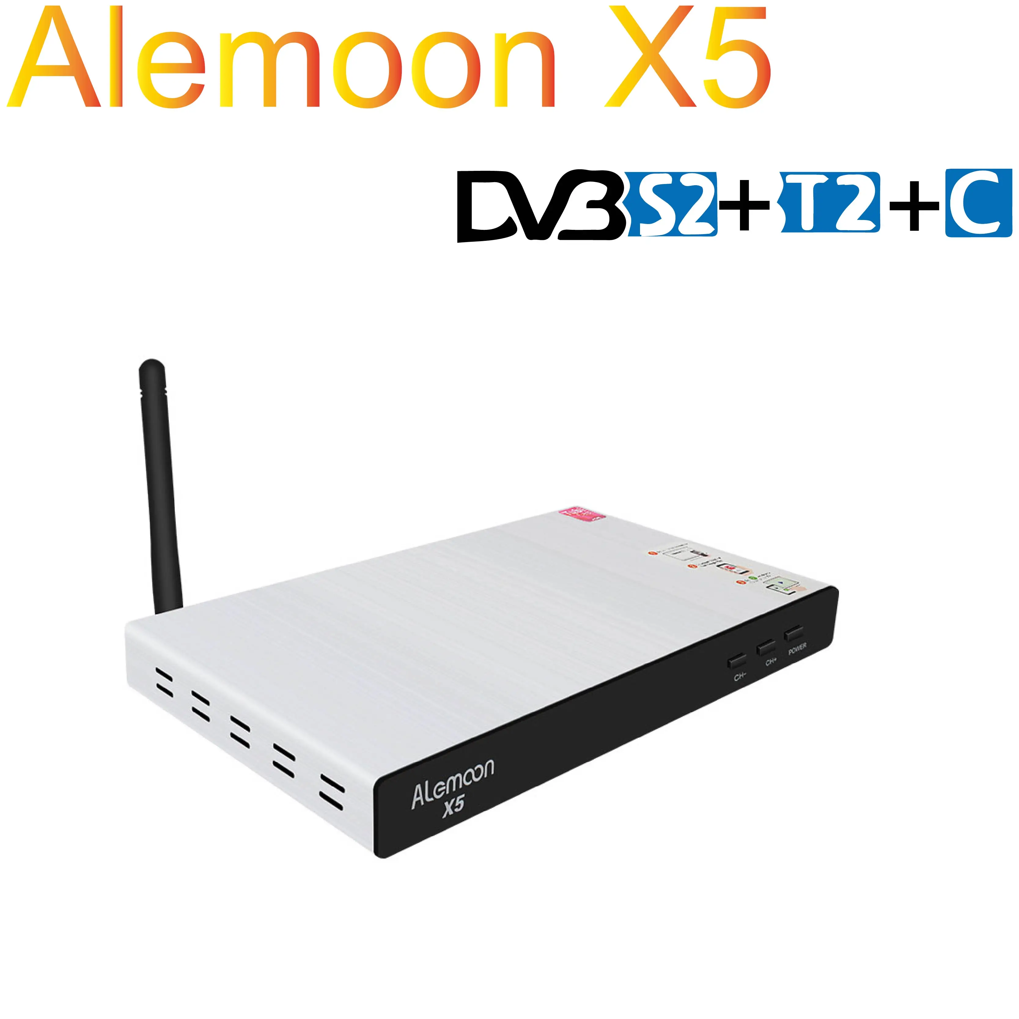 2018 Новый ALEMOON X5 DVB комбо DVB-S2/T2/C Smart спутниковый ресивер Европа Испания Польша