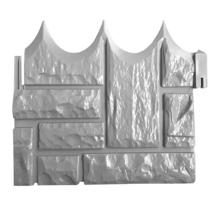 Garden Brick Cement Fence Cement Stone Mold Concrete Flower Courtyard Lawn Mould Maker P7Ding