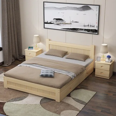 Домашняя кровать спальня мебель для дома скандинавский простой современный из