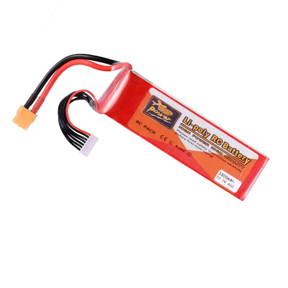 ZOP Power 22 2 V 65C 3300mAh 6S Lipo батарея запасная XT60 Разъем для RC гоночного автомобиля Дрон