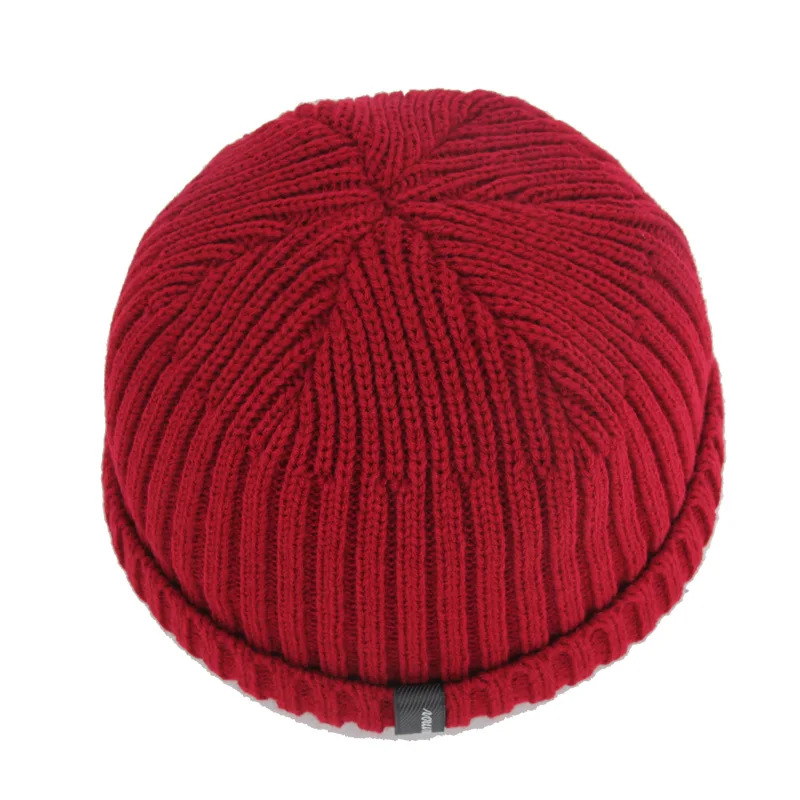 Xlamulu Мода Мужские шапки "Черепа" Вязаная шапка Зимние шапки для женщин Простые Теплые Мужские Горро Боне Кепки Утолщенные Солидные он.