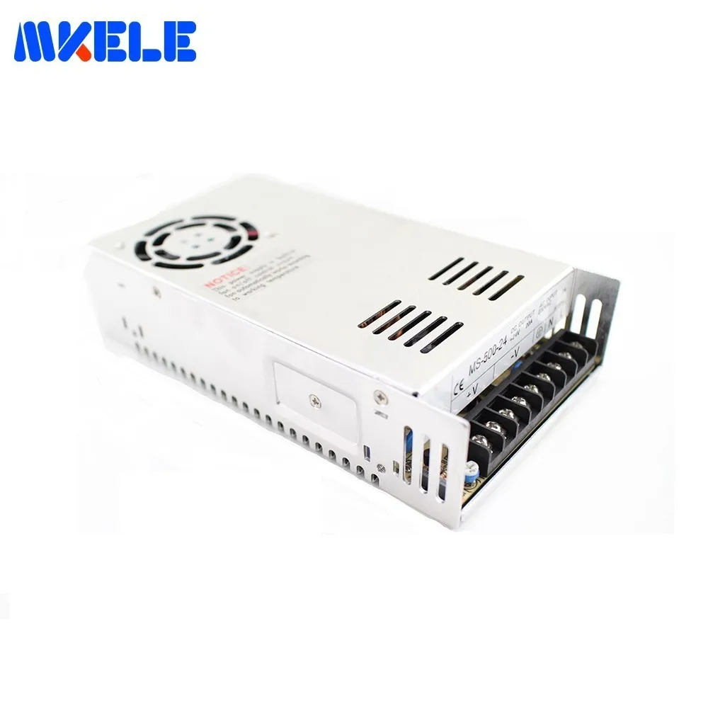 DC Питание переключение мини Размеры MS-500 500 W 41A 12 V 24 V для DC12V 24 V Напряжение трансформатор AC-DC импульсивный источник питания с Дисплей рекламный щит