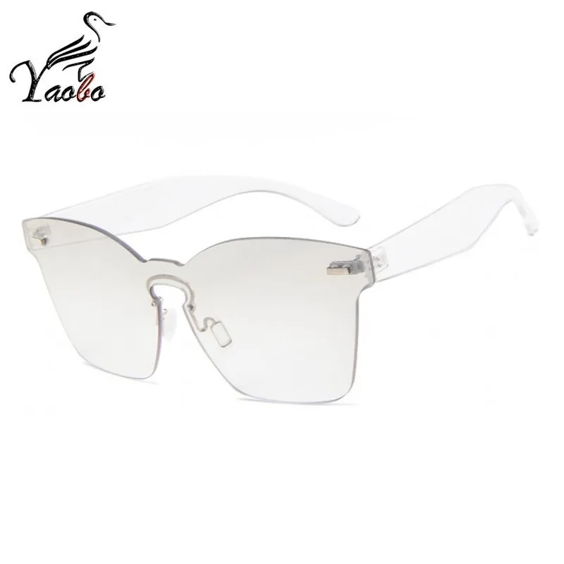 Brand Oversized Square Rimless Sunglasses Women UV400 Flat Sun Glasses Female Vintage gafas de sol mujer 2019 New oculos | Аксессуары