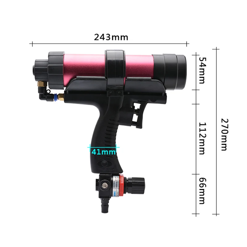 Tungfull Glass Rubber Grout Construction Tools Pneumatic Sealant Guns 310ml Air Valve Silicone Sausages Caulking Tool Caulk | Инструменты