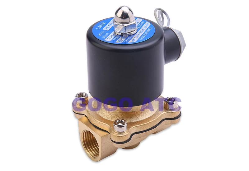 Нормально закрытый электромагнитный клапан водяной воздушный двухпозиционный