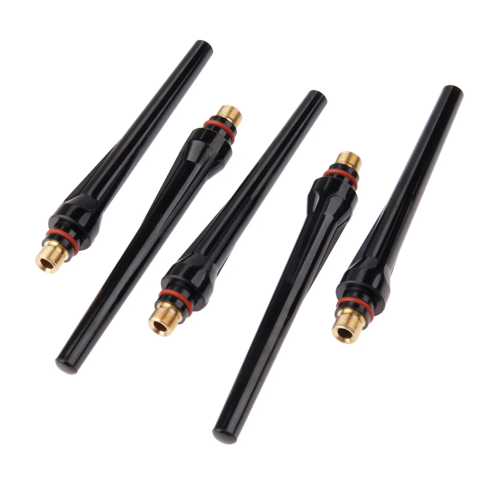 

DRELD 5Pcs TIG Welding 57Y02 Long Back Cap for TIG Welding Torch 17 18 26 Series Tig Consumables 5PK Welding Soldering Supplies