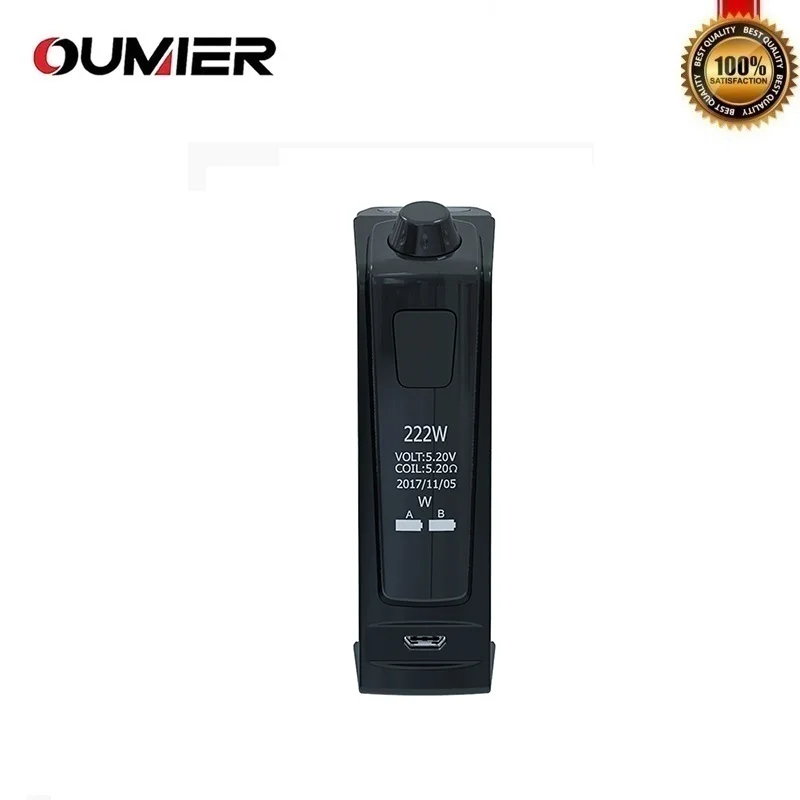 Оригинальный Oumier Flash VT 1 222 Вт коробка мод электронные сигареты подходит 510 нить RTA