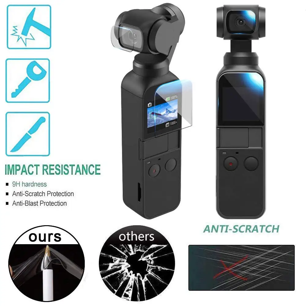 Защитная пленка для экрана DJI Osmo Pocket объектива карданный чехол аксессуары