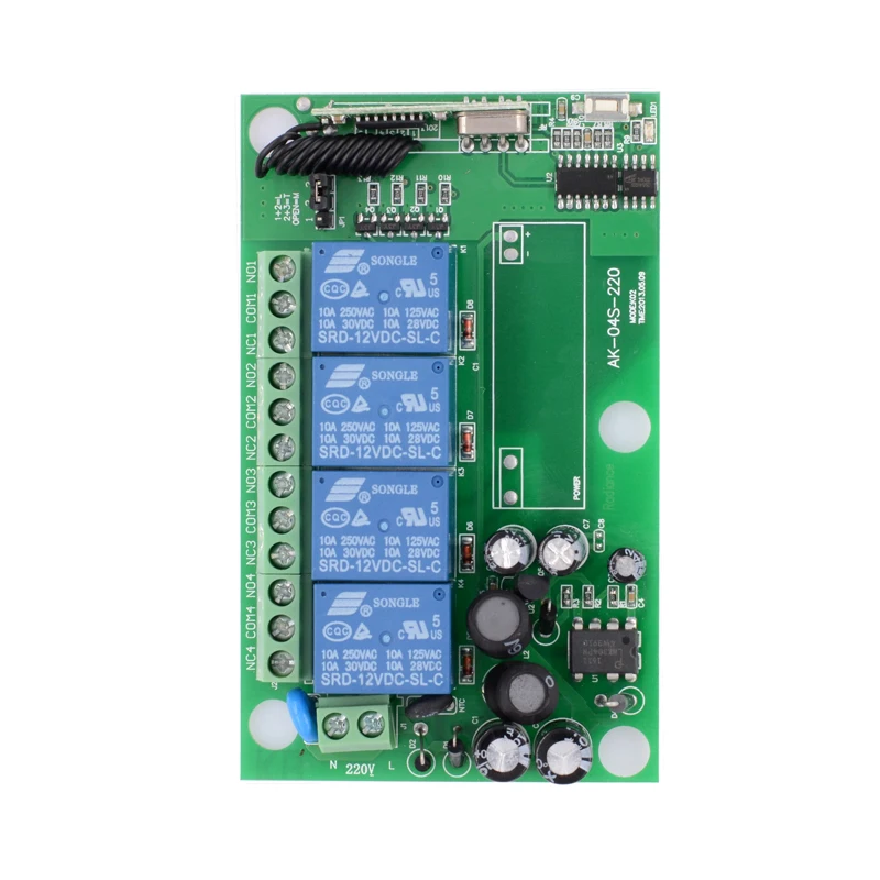 Беспроводная радиосистема дистанционного управления AC 85 в 110 В 220 4 канала