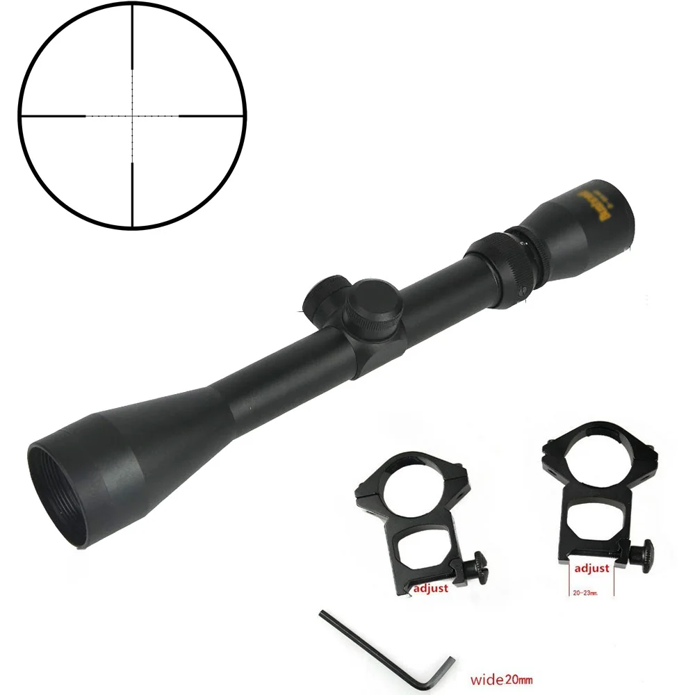 MD With 20mm mount 3-9X40 охотничий Воздушный прицел для винтовки провод дальномер Сетка арбалет или Mil точка Сетка прицел тактический оптические прицелы - Цвет: MD With 20mm mount