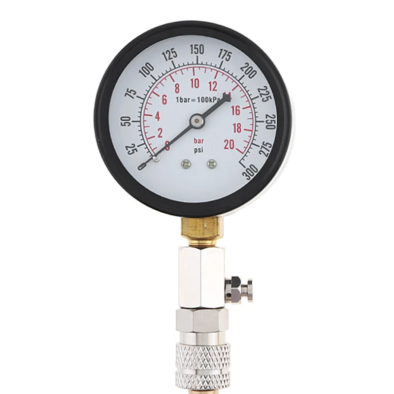 Портативный баллон автомобильного бензинового двигателя 0 ~ 300 PSI /0 20 бар тест на
