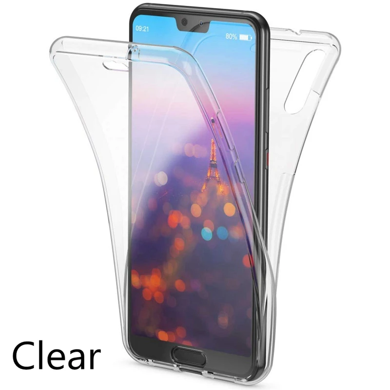 360 двойной силиконовый чехол для huawei P30 P20 Pro P10 P9 P8 Lite P Smart Y5 Y6 Y7 Y9 Коврики 20 Honor 10 Lite 10i 8A крышка