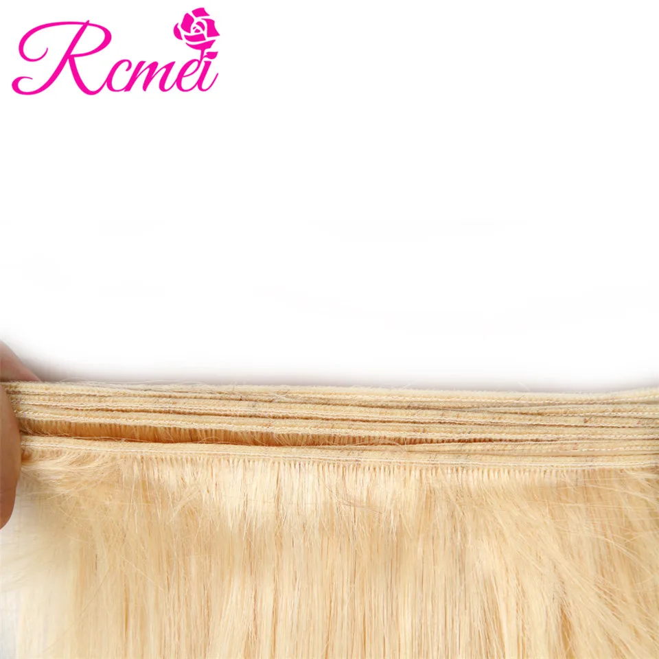 Rcmei 613 блондинка пучки 4 Bundle сделки 10 30 дюймов длиной предварительно цветные Weave