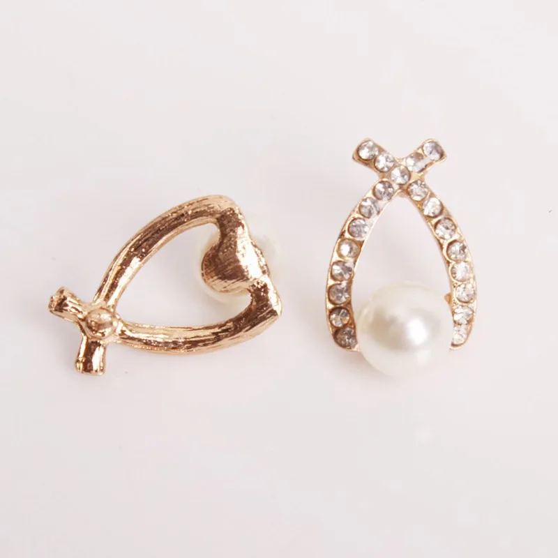 LANQIAO модные серьги гвоздики из искусственного жемчуга для женщин ювелирные