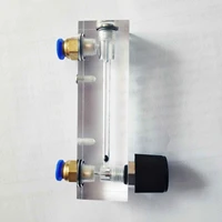 lzm 4t panel type acrylic flowmeterflow meter with adjust valve bass fitting female %c2%a26 quick plug connection