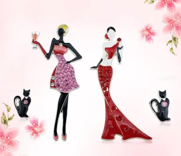 

red skirt girl kittens alloy buttons 50pcs flatback rhinestone button embellishments for scrapbooking diy Jewelry accessories