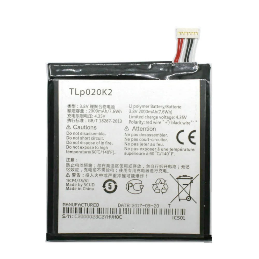 Новый аккумулятор TLp020K2 для Alcatel 6039 One Touch Idol 3 (4 7) TLp020K1 | Мобильные телефоны и