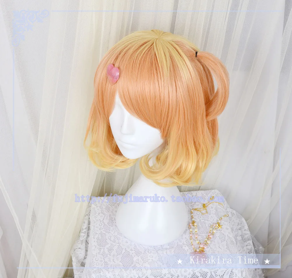 Косплей парик Macross Wion Freyja короткие прямые синтетические волосы косичка