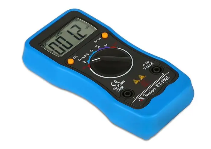 Мини Многофункциональный цифровой мультиметр Minipa ET-2005, тестовая емкость, частота, ручной, автоматический диапазон. Максимальный дисплей 5999