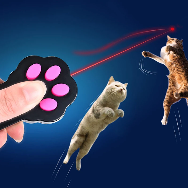 Кошка лапа Дизайн Лазерная Игрушка для домашней собаки интерактивный луч