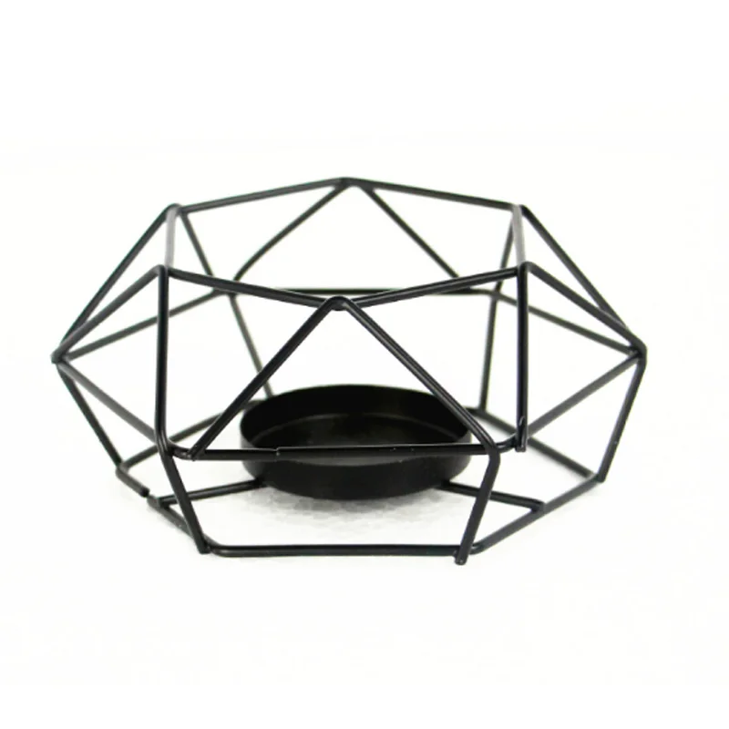 Classic European Style Diamond Wrought Iron Candlestick Creative Gift Crafts Candle Holder Home Decoration Ornaments Handmade | Дом и сад