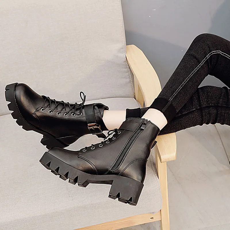 RIZABINA/Лидер продаж 2020 года женские мотоциклетные ботинки Клубные Повседневные