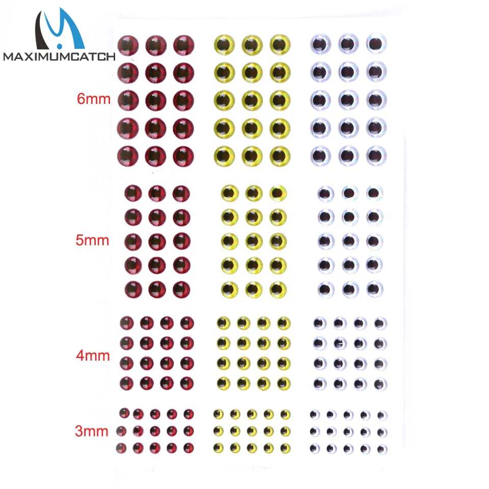 Рыболовные глаза для приманки Maximucatch рыболовные рыбалки из серебристого +