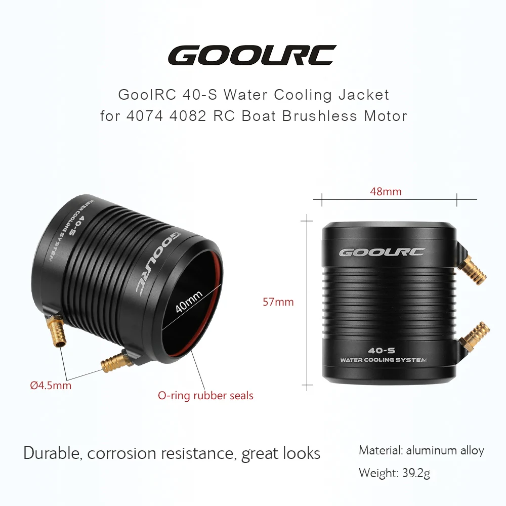 GoolRC 4074 2000KV бесщеточный мотор и 40-S куртка с водяным охлаждением комбо набор для 1000 мм выше RC лодка катер корабль модель часть