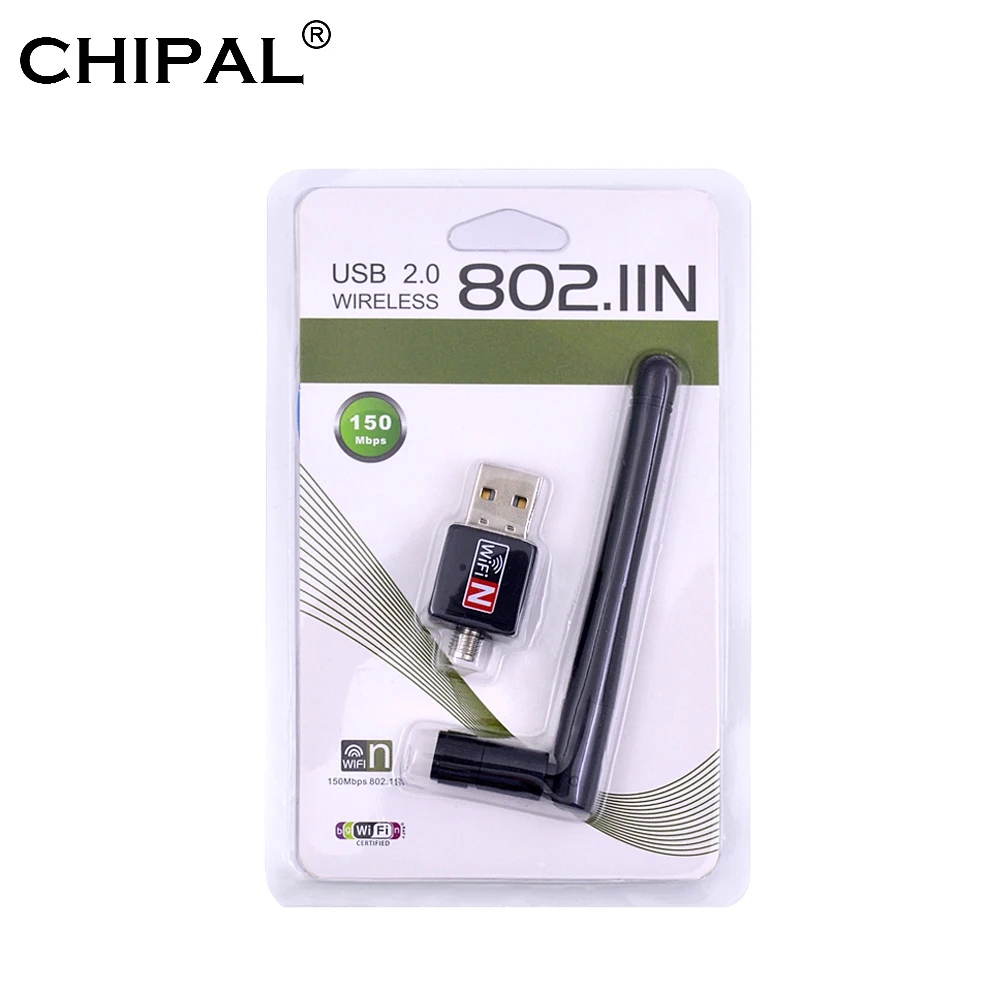 CHIPAL 10 шт. 150 м Внешняя беспроводная сетевая карта LAN USB Wi Fi адаптер приемник донгл