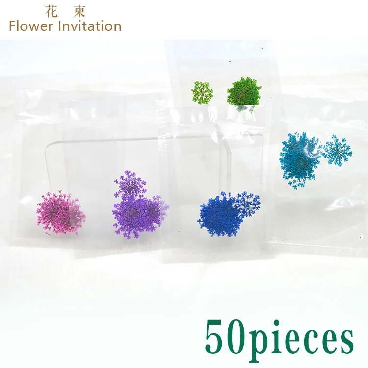 Цветок свадебные приглашения кружева засушенные цветы _ красивая 10 шт./пакет