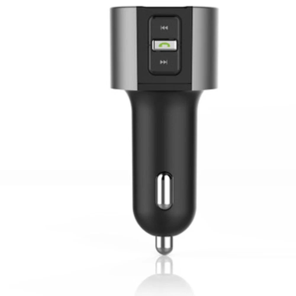 FM трансмиттер с Bluetooth для музыки автомобильное зарядное устройство 2 портовые USB