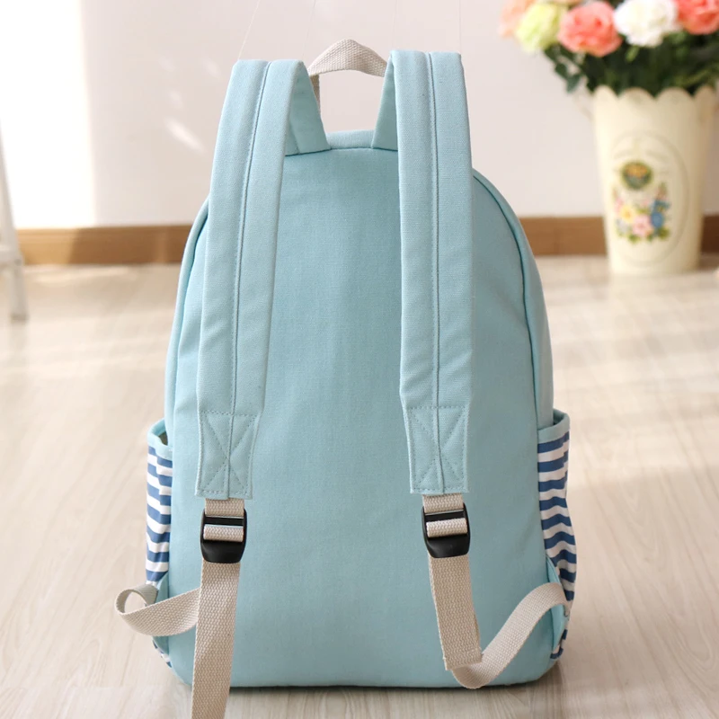 Высокое качество женский холщовый рюкзак школьная сумка для девушек подростков