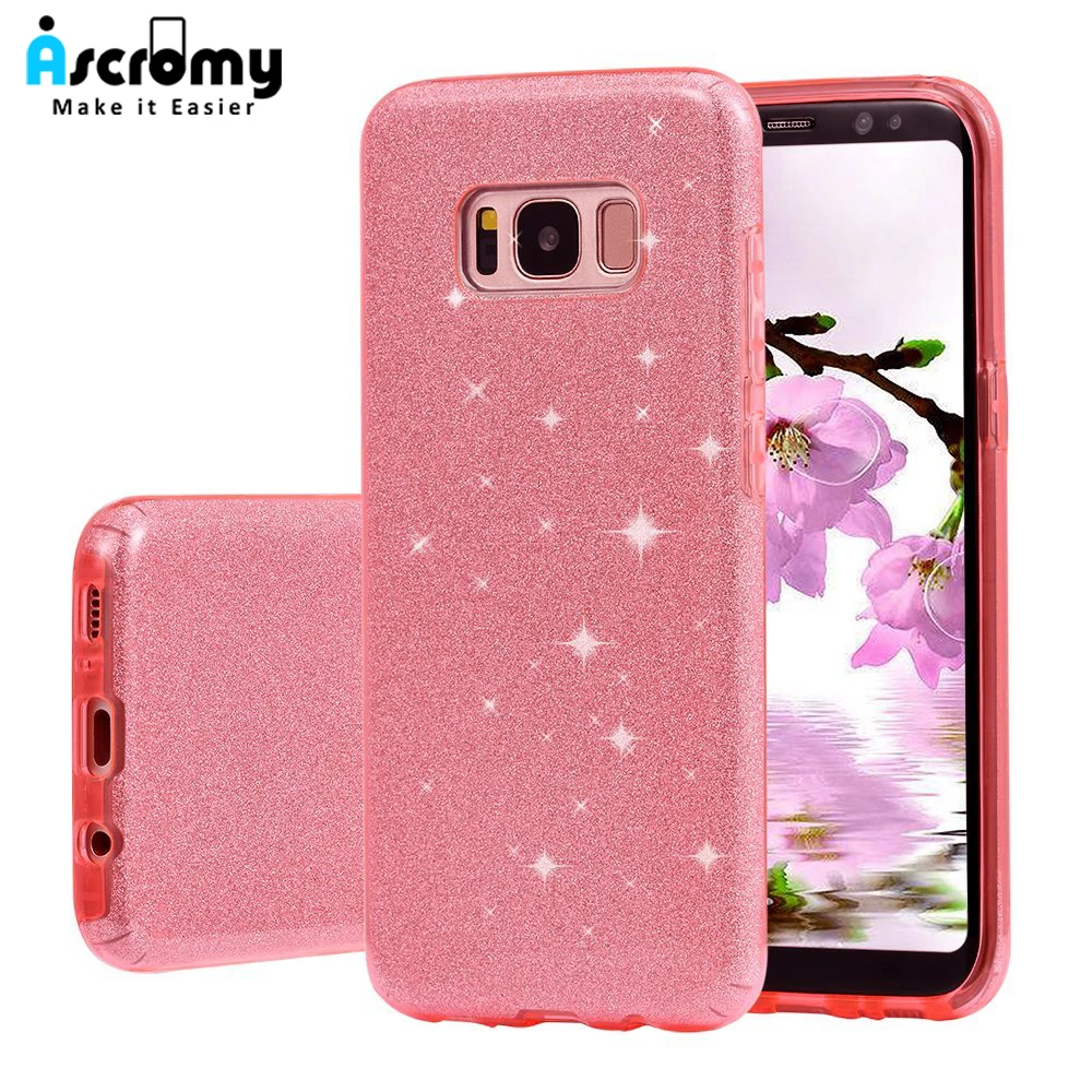Ascromy для Samsung Galaxy A5 2017 чехол 3 в 1 роскошный блестящий Hybird задняя крышка Note 8 S9 S8 Plus J5