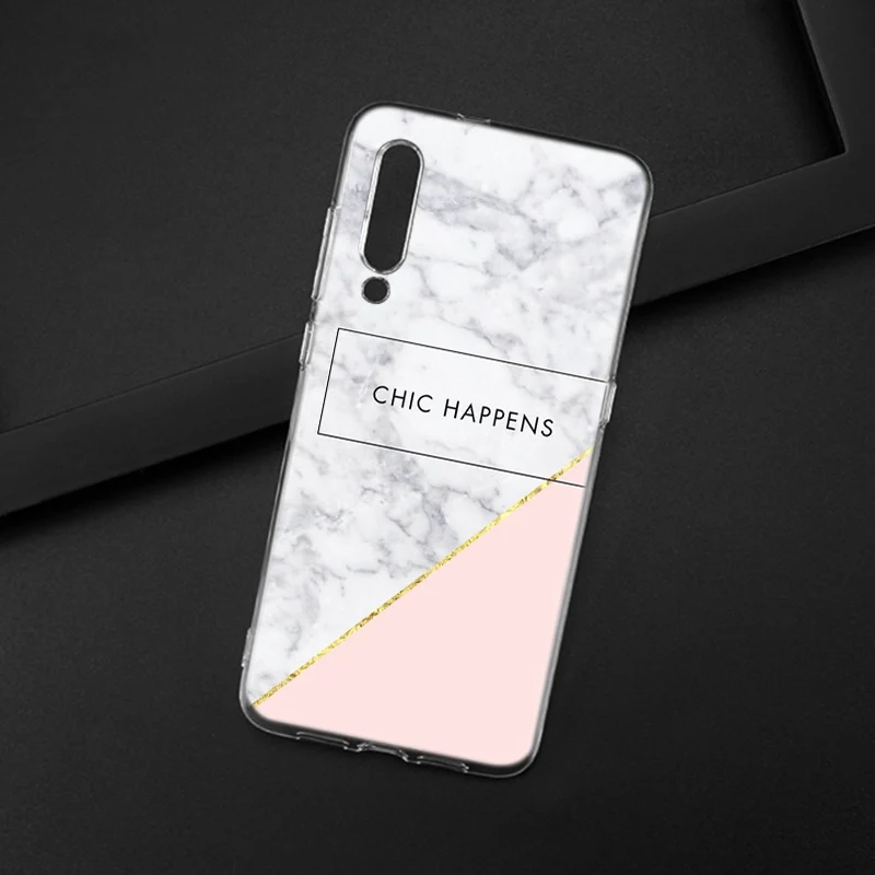 Шикарный Розовый Мраморный симпатичный силиконовый чехол для Xiaomi Pocophone F1 9T 9 9SE 8 A2