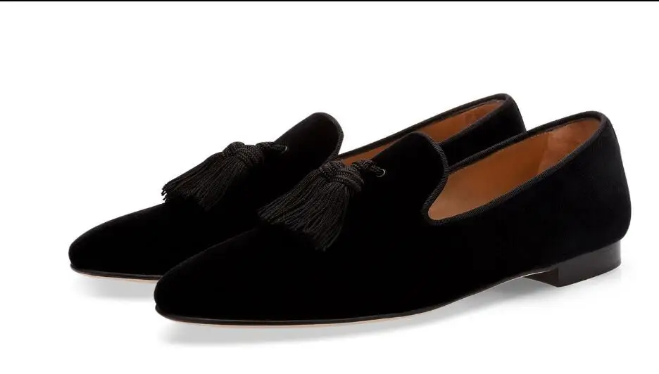 Fashion Men's Shoes Fringes Loafers Patent Suede Leather Flats Tassel Casual Men Party Dress Slippers Eu size 39-46 | Обувь