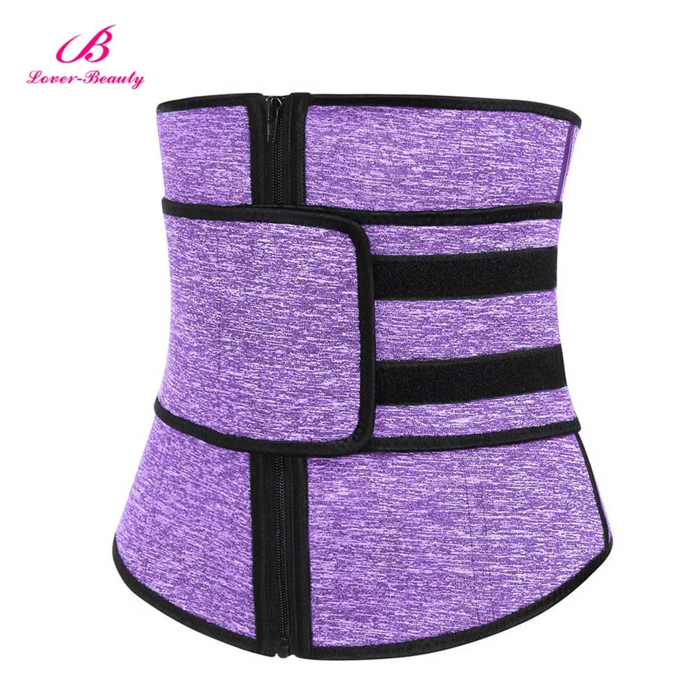 Slimming Belt Lover Beauty Women Waist Trainer Plus Size High Compression Zipper Fajas Slimming Tummy Belt Corset Neoprene Fitness Sweat Belt - Цвет: Slimming Belt