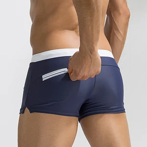 Мужские плавки с карманами, сексуальные плавки, горячий Купальник S, мужские плавки, пляжные шорты, Майо 2018, новые пляжные костюмы для серфинга