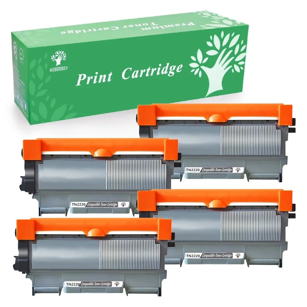 GREENSKY 4PK TN2220 картридж для брата HL-2270DW HL-2280DW IntelliFax-2840 MFC-7460DN MFC-7860DW принтера |