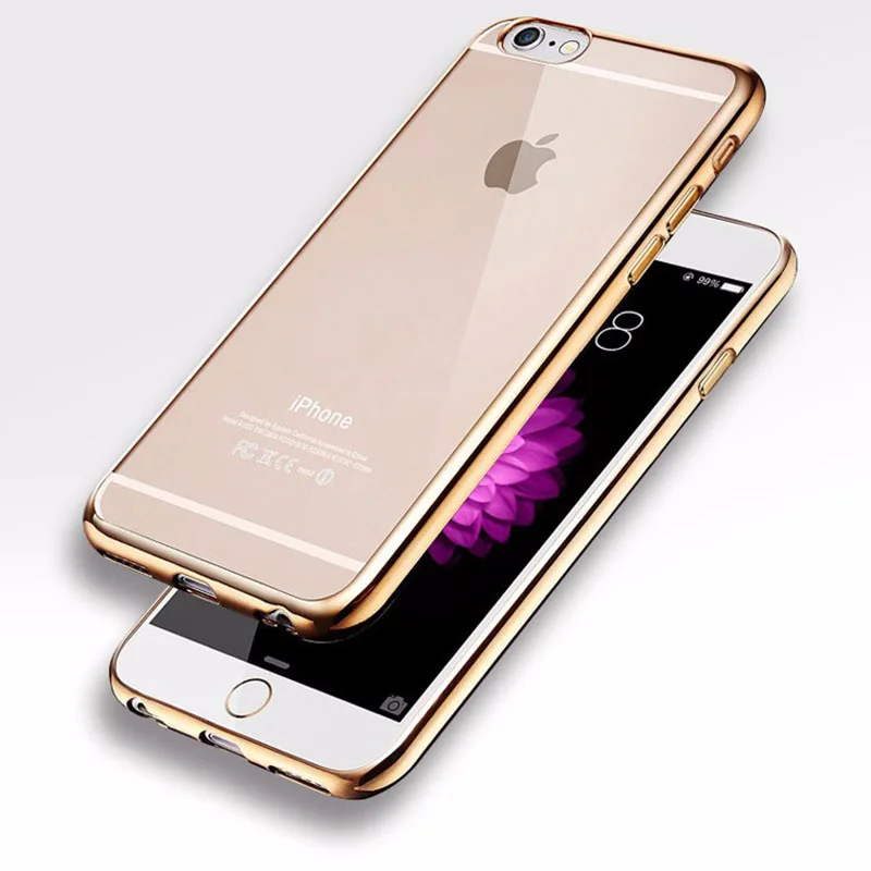 Роскошный прозрачный ТПУ чехол для iPhone XS X Силиконовый Ультратонкий Мягкий 8 7 6 6s