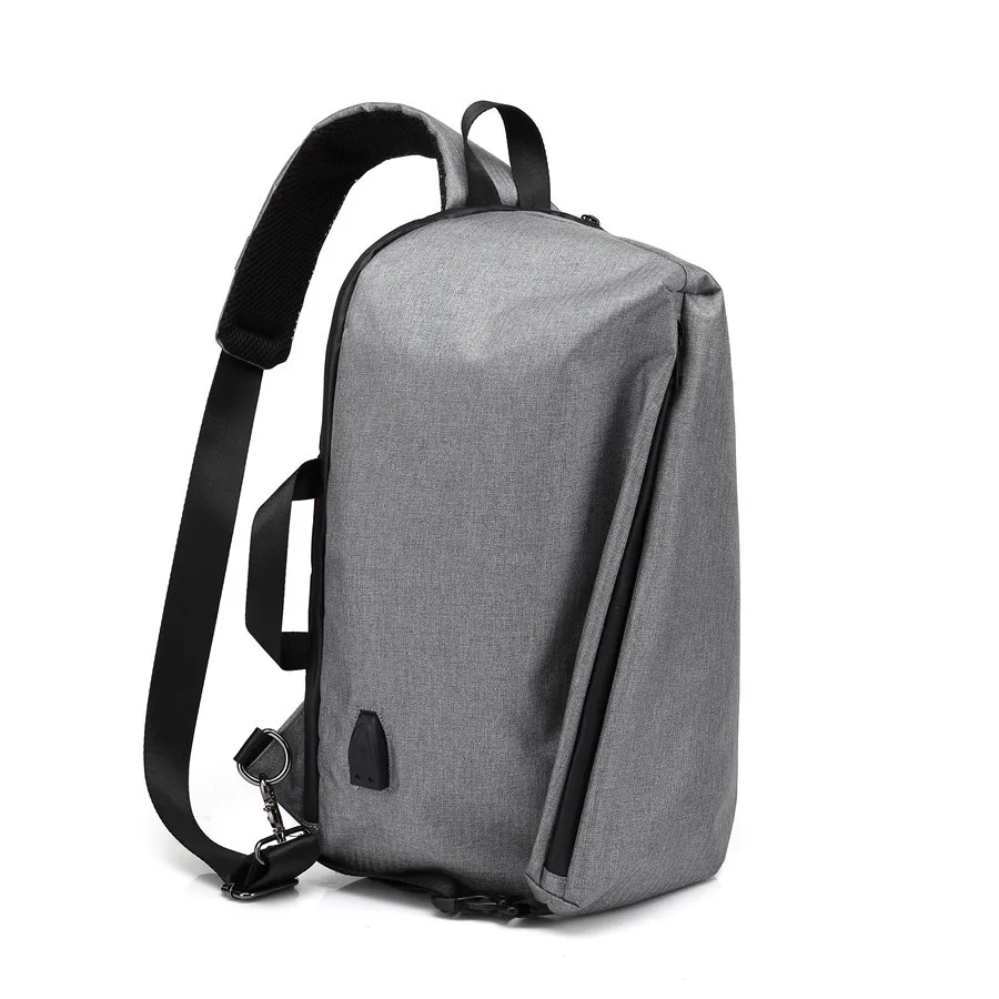 Новинка, мужские рюкзаки с зарядкой через usb, корейский рюкзак Mochila Masculina, на одно плечо, на ремне, Противоугонный рюкзак, женская сумка через плечо, нагрудная сумка