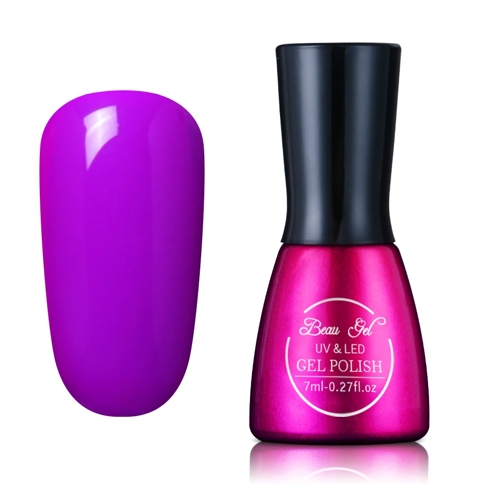 1556 Beau гель UV Vernis Полупостоянный 7 мл УФ-гель для ногтей замачиваемый долговечный светодиодный лак для ногтей, лак для ногтей - Цвет: 1556